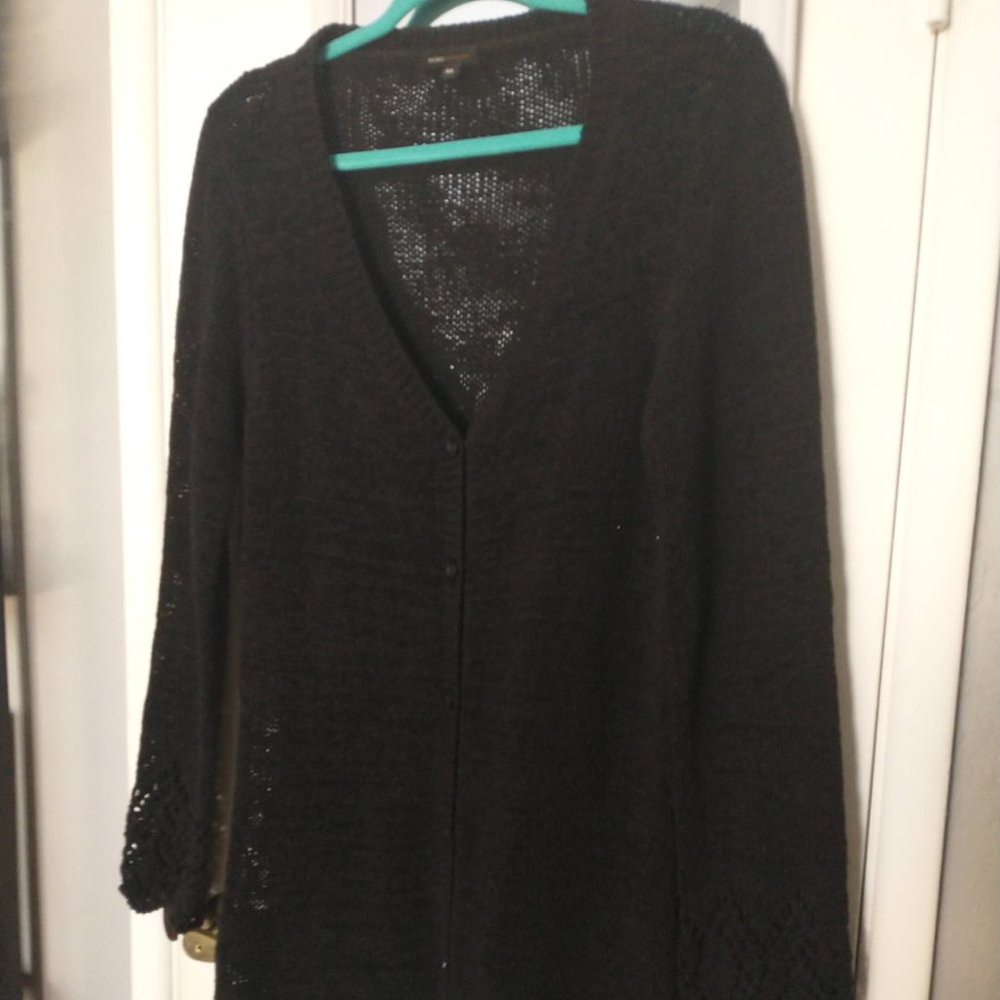 BCBG ribbon knit cardigan